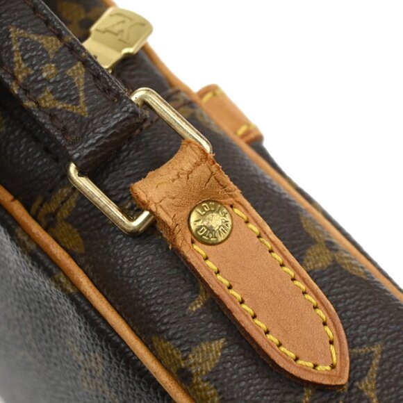 LOUIS VUITTON Danube Shoulder Bag Monogram Leather Brown France M45266 30YH514 - Picture 8 of 16